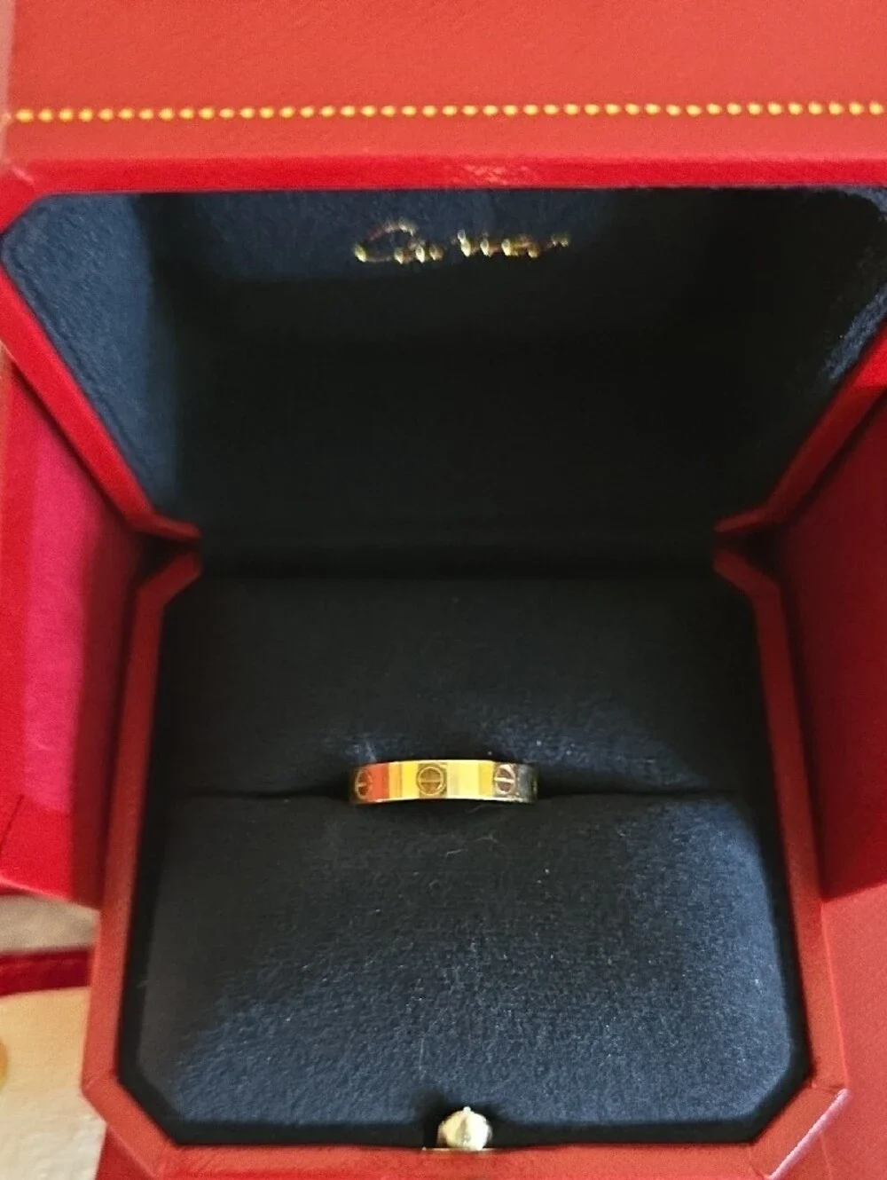 *Authentic**Giftable* Cartier Gold Love Ring